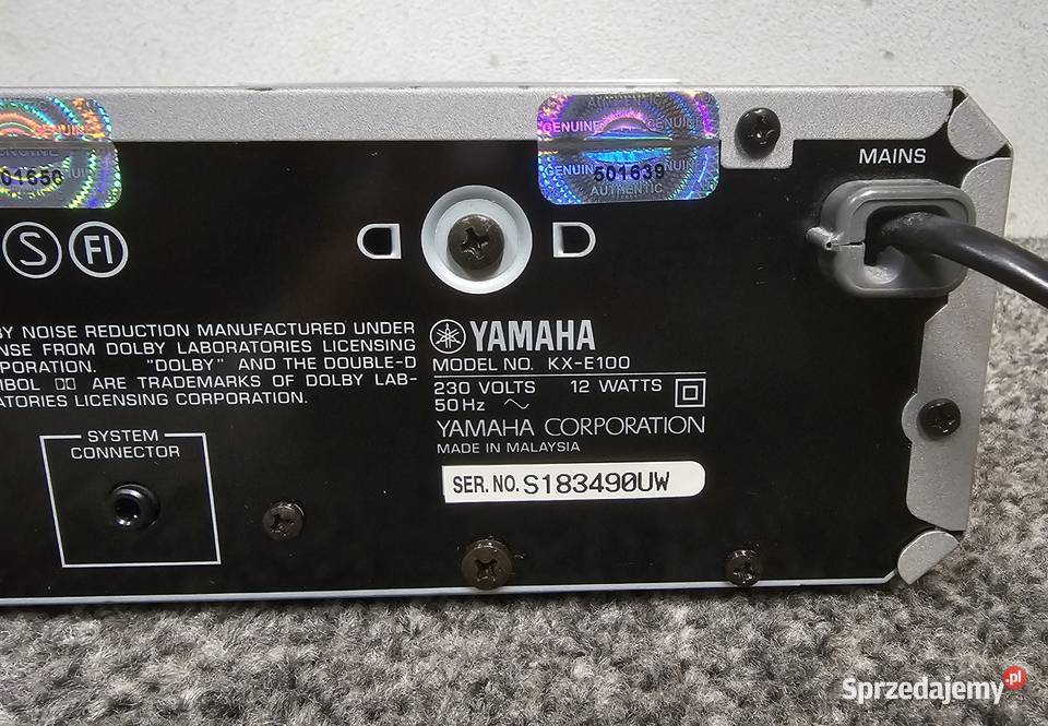 Magnetofon Yamaha KXE100 Sprzęt z serii