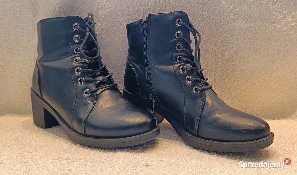 Botki zimowe krótkie Mało używane 37 Brwinów