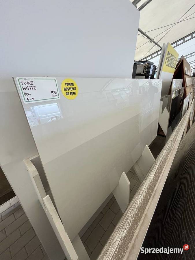 PROMOCJA PŁYTKA PURE WHITE POLER 60X120 Płytki uniwersalne Ząbki