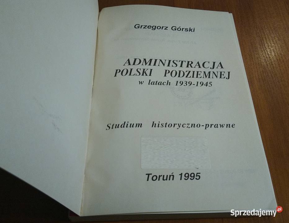 Administracja PolsPodziemnej w latach 19391945 Gdańsk