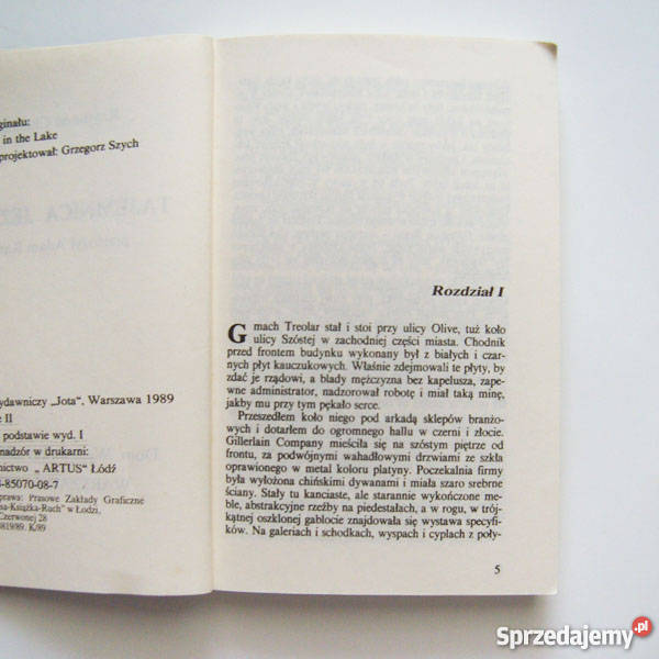 kryminał Tajemnica Jeziora Raymond Chandler Katowice