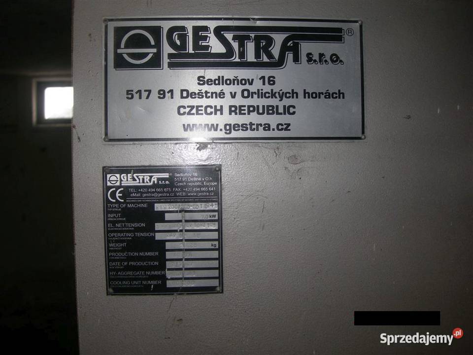 Łupiarka kamienia kostki GESTRA 80T Przedborowa sprzedam