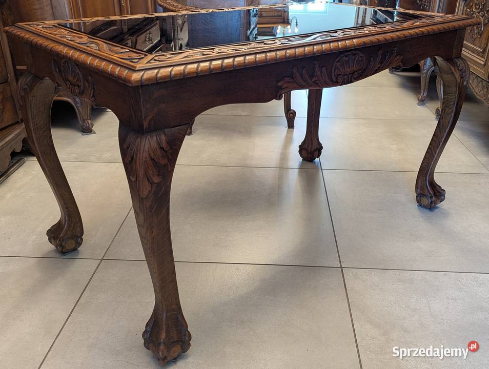 Wspaniałydębowy stolik na lwich łapach sklep Dąbrowa Górnicza