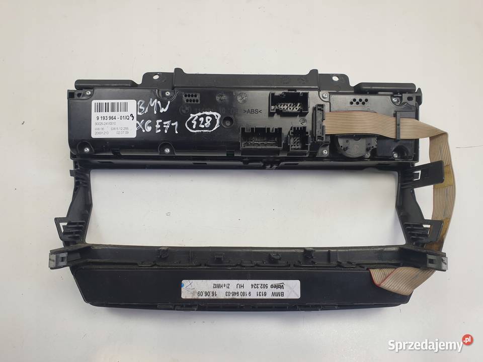 BMW X6 E71 PANEL KLIMATYZACJI Nawiewu Ramka lubelskie Janów sprzedam