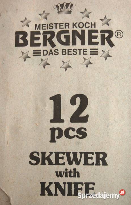 Bergner szpikulce do szaszłyków grilla barbecue