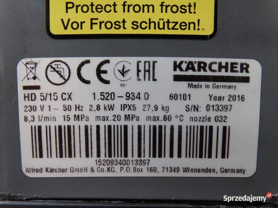 Myjka Ciśnieniowa Karcher HD 515 CX 2016 zwijak mazowieckie Radom