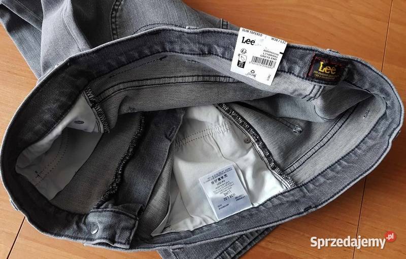 Męskie jeansy Lee Luke Slim Tapered szare W38L32 Tarnowskie Góry