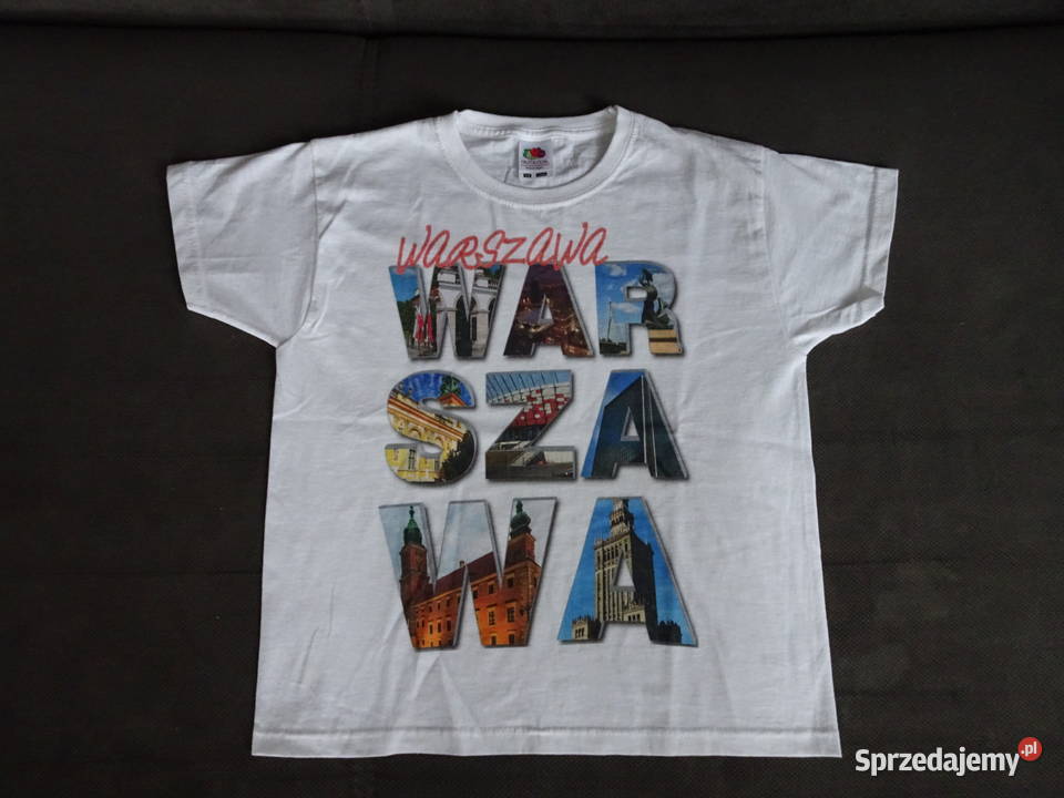 dziecięcy tshirt koszulka Warszawa rozmiar 128
