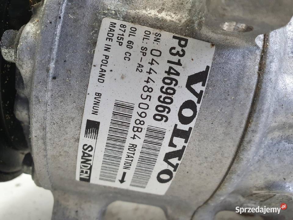 SPRĘŻARKA KLIMATYZACJI Volvo V40 II 20 D D2 Kompresory klimatyzacji Chełm