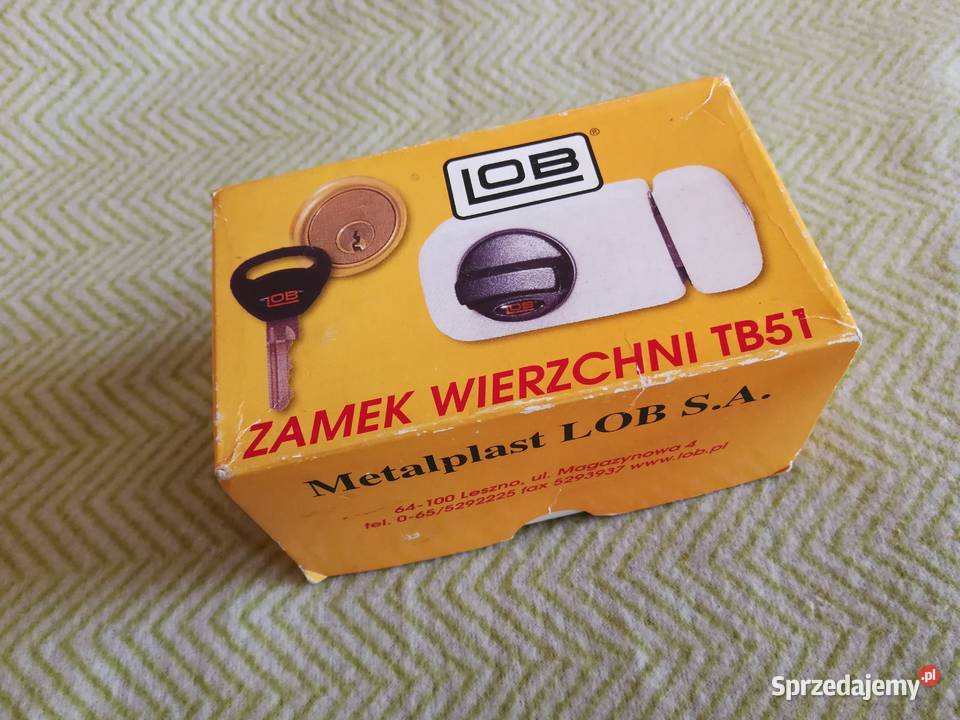 Zamek wierzchni LOB TB51 nowy brązowy Szczecin