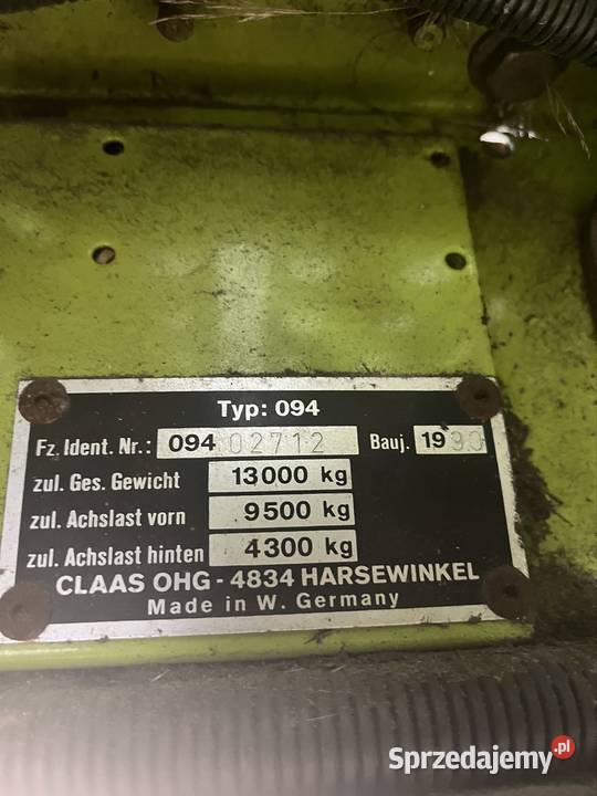 Kombajn zbożowy Claas dominator Myszyniec