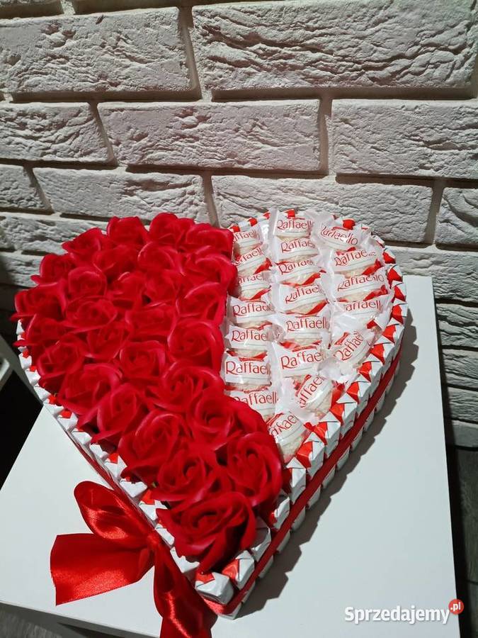 Serce Kinder Słodki box niej Tort ze słodyczy na Konin