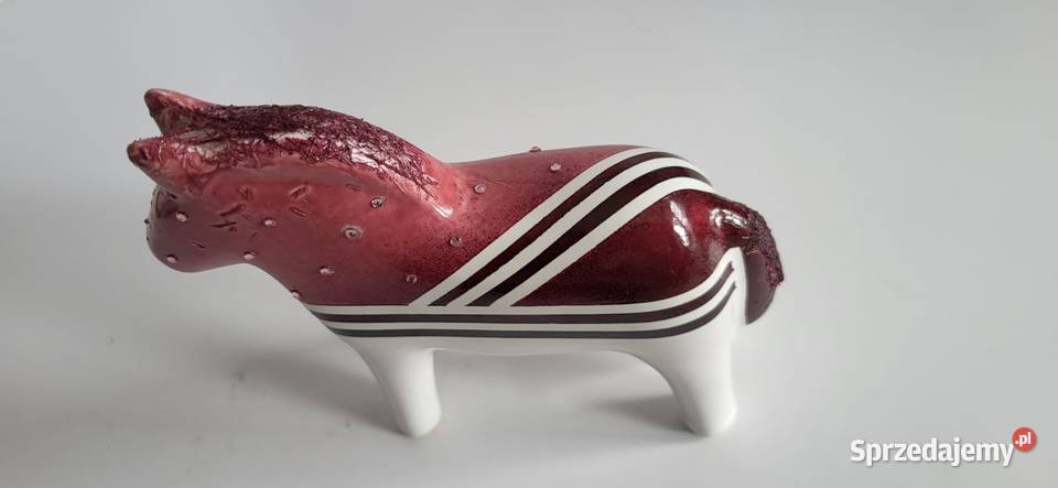 Koń Figurka Konik ceramiczny ręcznie malowany Sierakowice sprzedam
