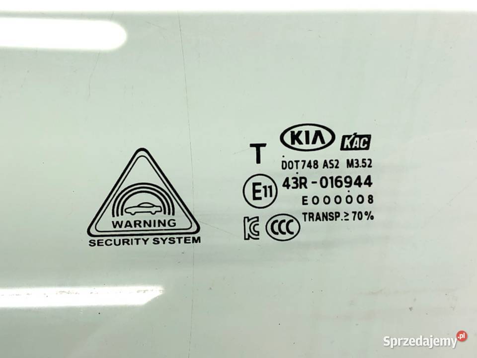 SZYBA DRZWI PRZÓD LEWA KIA STONIC Inny