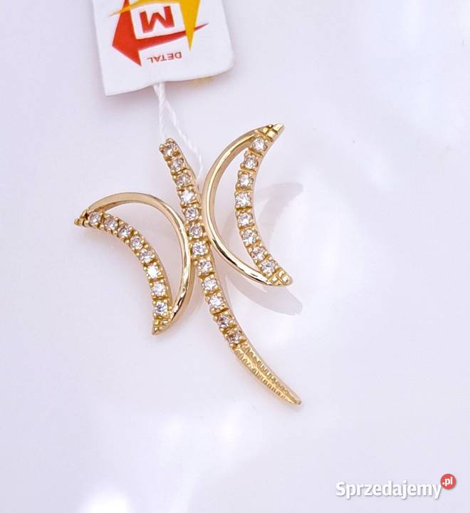 25 Wisiorek Złoty 585 WAŻKA Z1096 Poznań