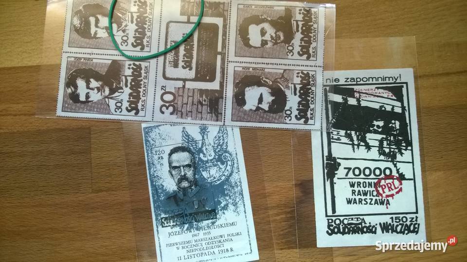 znaczki bloczki SOLIDARNOŚCI mazowieckie