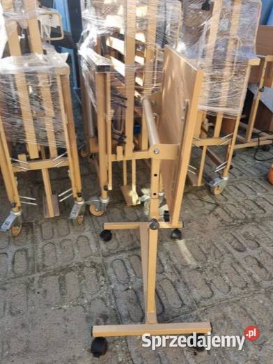KOMPLET Łóżko rehabilitacyjne elektryczne stolik Siedlisko