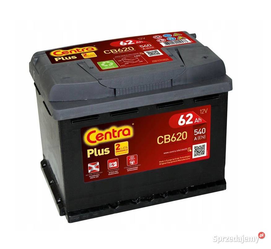 AKUMULATOR CENTRA PLUS 62AH 540A P wym
