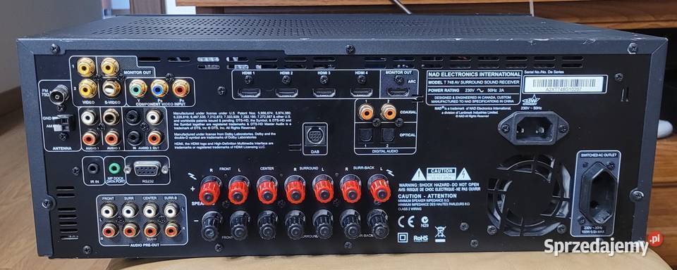T748 amplituner 71 HDMI pilot Amplitunery Zalesie Golczowskie