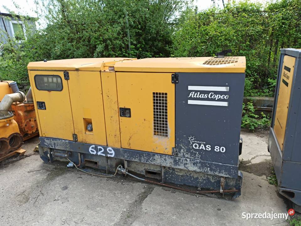 Syndyk sprzeda generator Atlas Copco QAS80 zachodniopomorskie Szczecin sprzedam