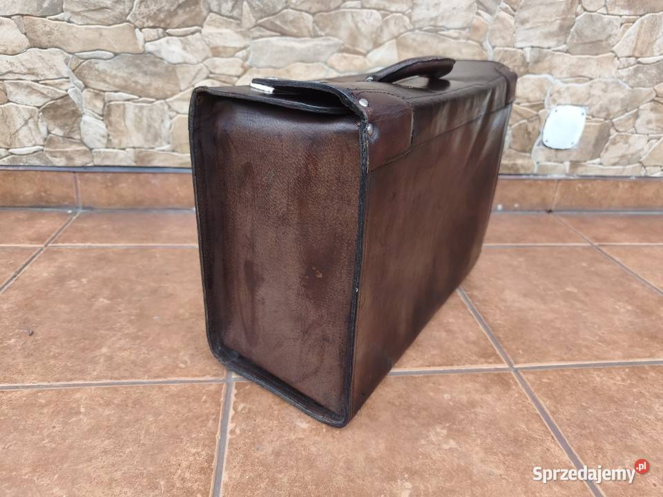 Torba podróżna skórzana VINTAGE Retro PRL Z Pozostałe Szczyrk