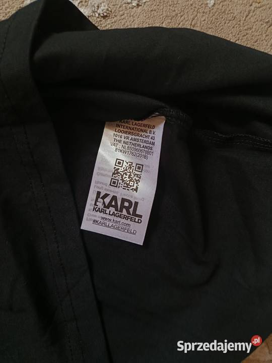 Tshirt bawełniany Karl Lagerfeld Jeans czarny Białystok