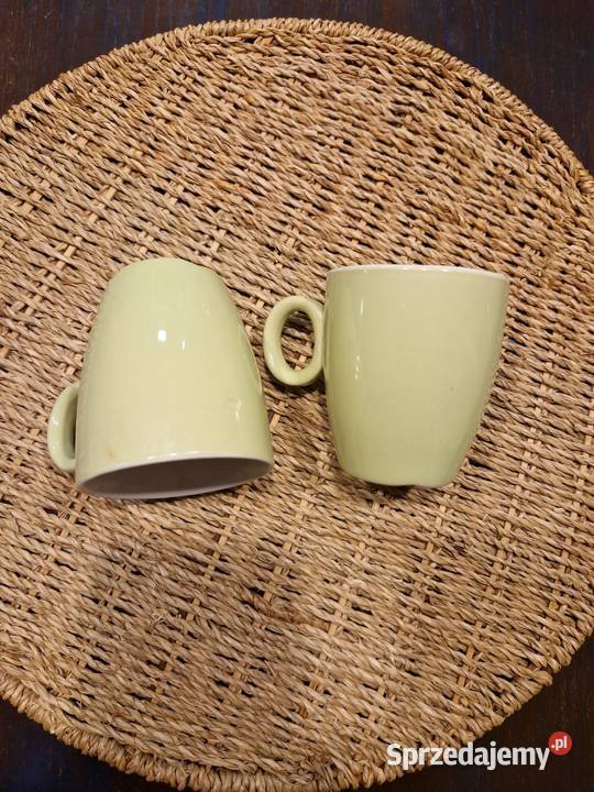 Filiżanki vintage 2 zielone nowe