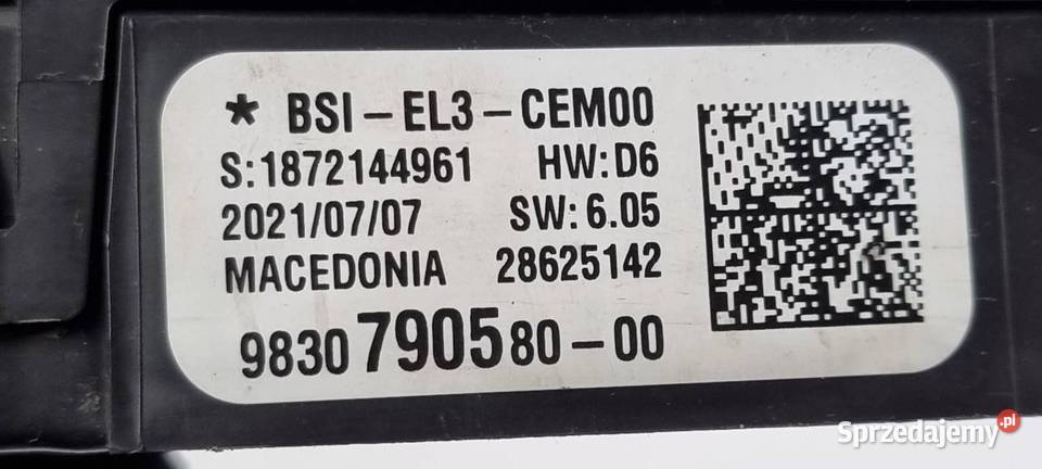 SKRZYNKA BEZPIECZNIKÓW CITROEN BERLINGO III osobowe kujawsko-pomorskie sprzedam