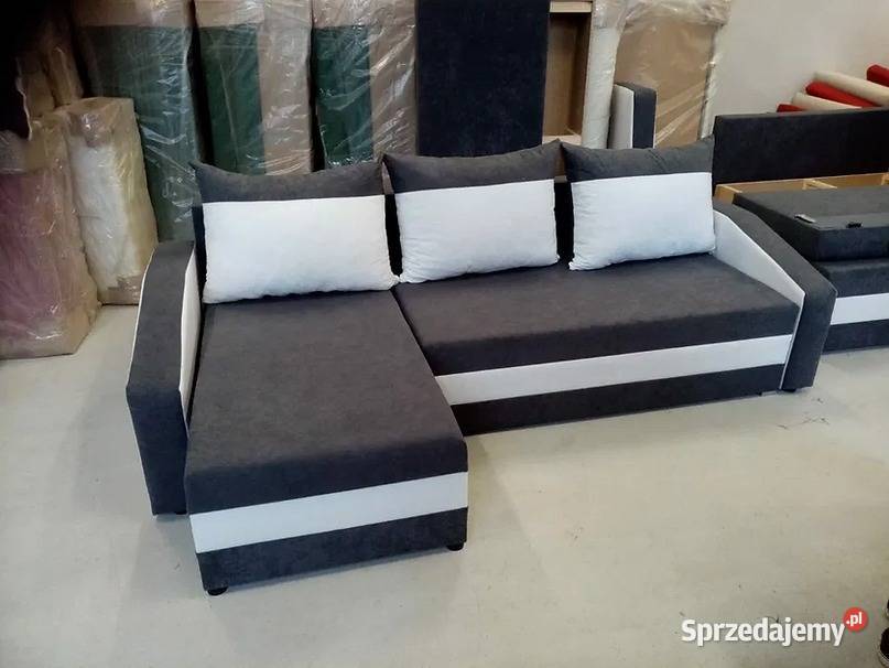 Tani narożnik 230x145 z funkcją spania Szybka 145cm Łódź