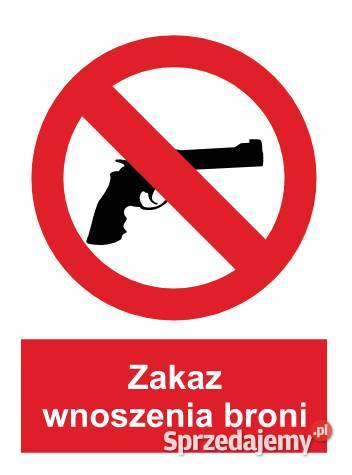 Naklejka BHP Zakaz wnoszenia broni GC026
