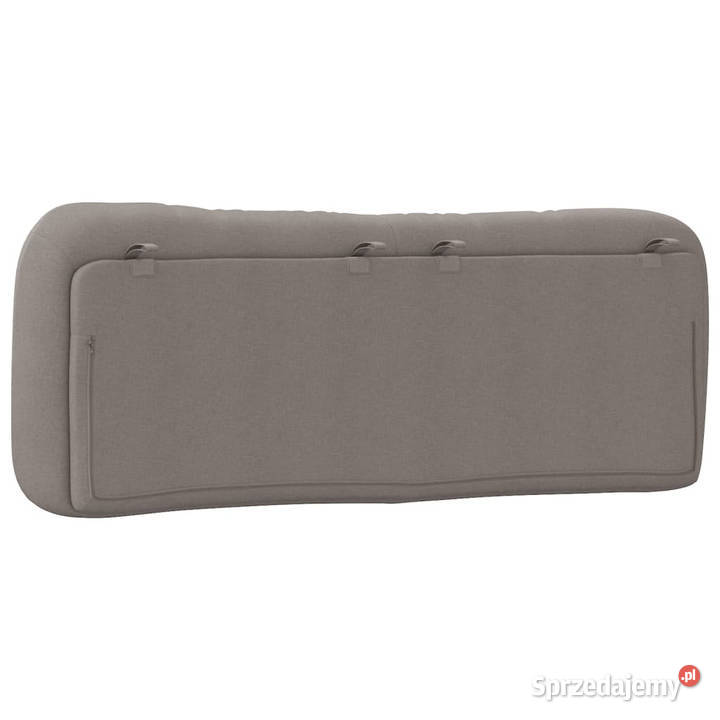 Poduszka na wezgłowie kolor taupe 120 tkanina
