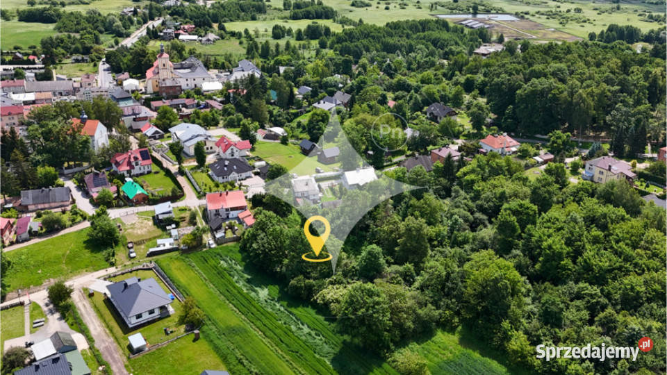 Szczebrzeszyn działka z zabudową i mediami