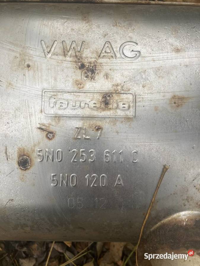 Tłumik wydech volkswagen tiguan 5N0253611C Części samochodowe