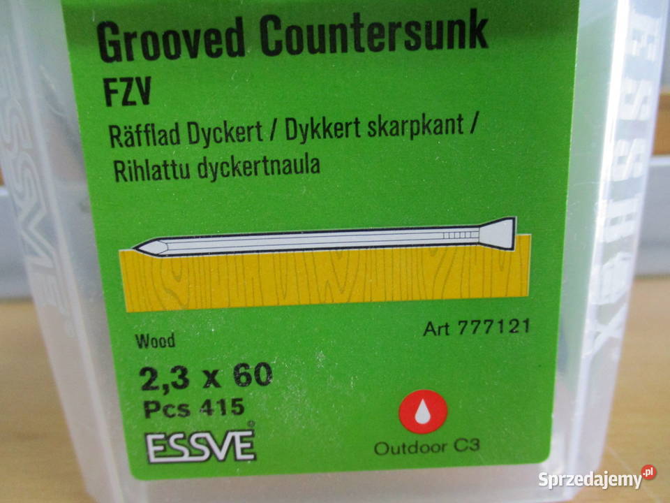 Essve gwóźdź ryflowany 23x60 Art 777121 Mogilno