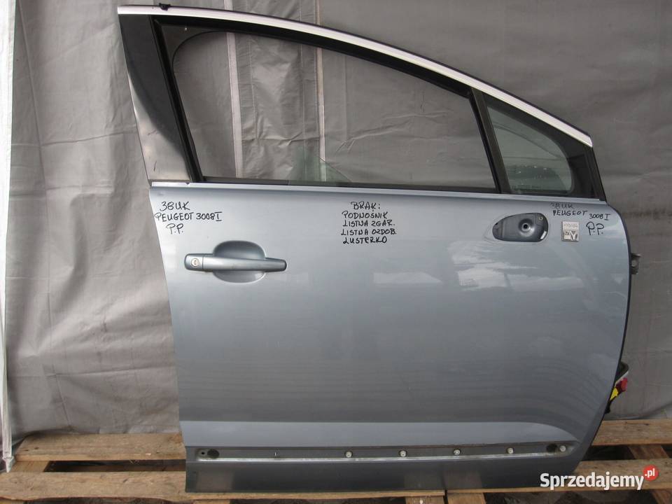 PEUGEOT 3008 I 12r drzwi prawe przód sprzedam