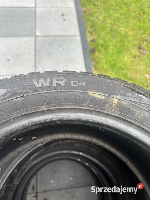 Opony zimowe 4 Nokian WR04 195 55 r16 stan Łomianki