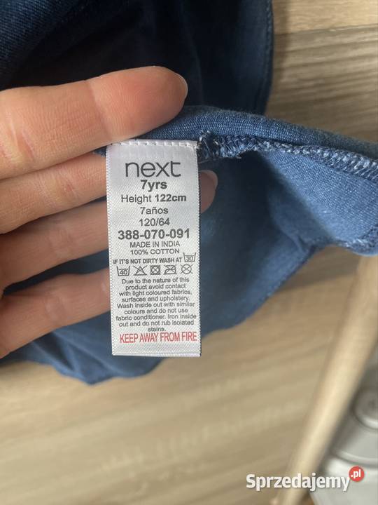 NEXT śliczna bluzka dziewczynki styl boho 122 7 niebieski Bluzki, koszulki i kaftaniki Bielawa