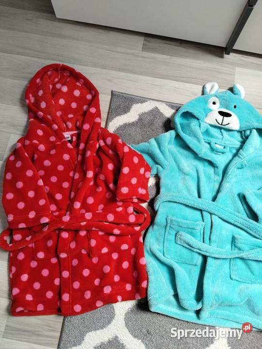 Szlafroki dzieciece polarowe kpl 2 st 9298 Dla Dziecka