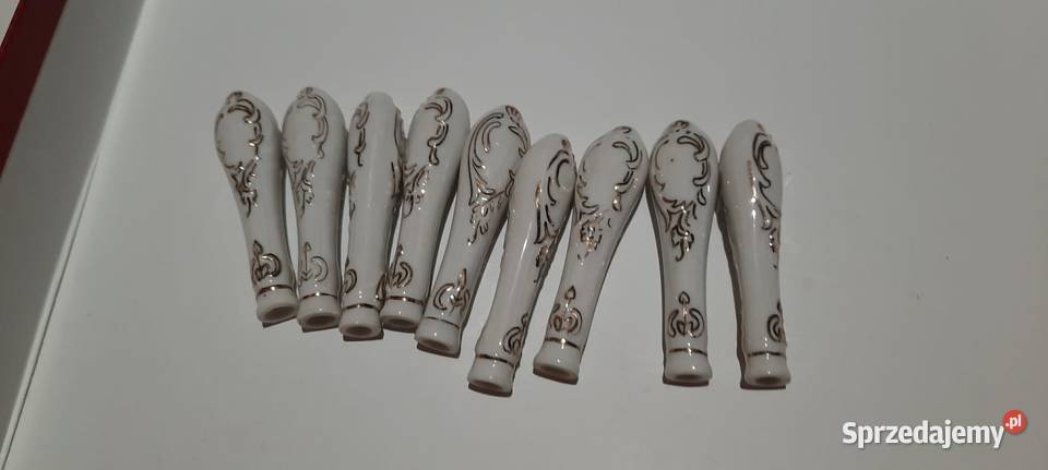 Porcelanowe uchwyty do sztućców Ćmielów 37 k55