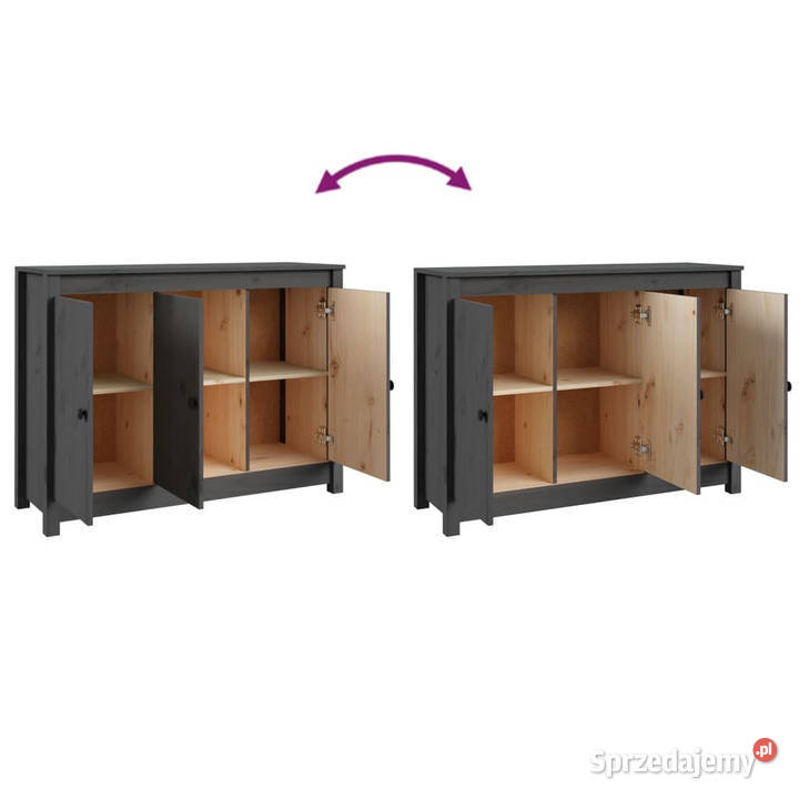 Szafka szara 100x35x74 lite drewno sosnowe mazowieckie
