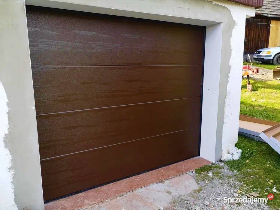 Brama garażowa segmentowa 2500x2375 orzech złoty 2500cm Pruszków