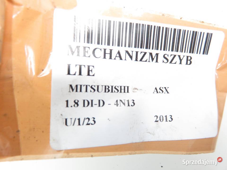 PODNOŚNIK SZYBY LEWY TYLNY MITSUBISHI ASX