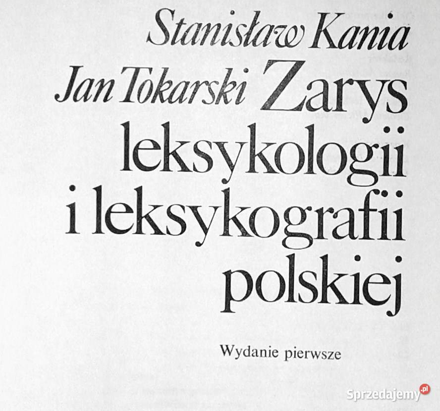 Zarys leksykologii i leksykografii polskiej Chełm