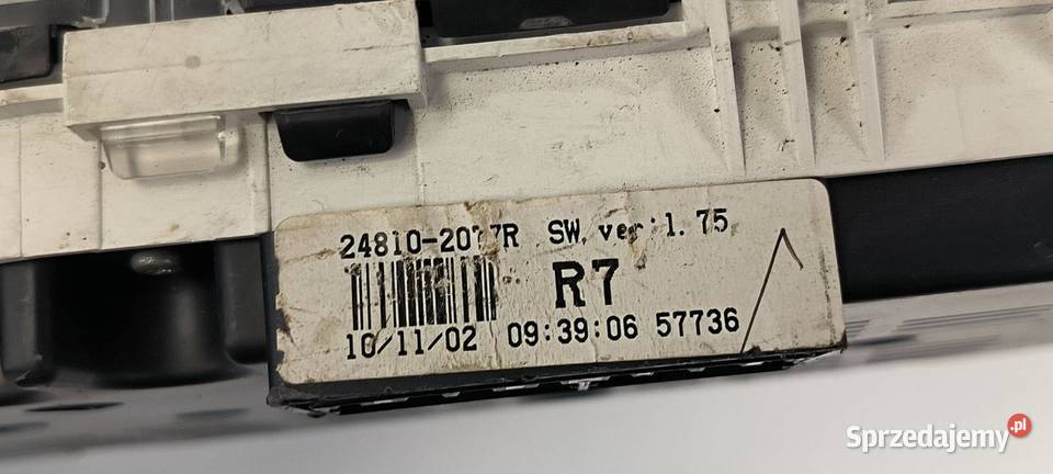 LICZNIK ZEGAR RENAULT KOLEOS 248102077A Lipno