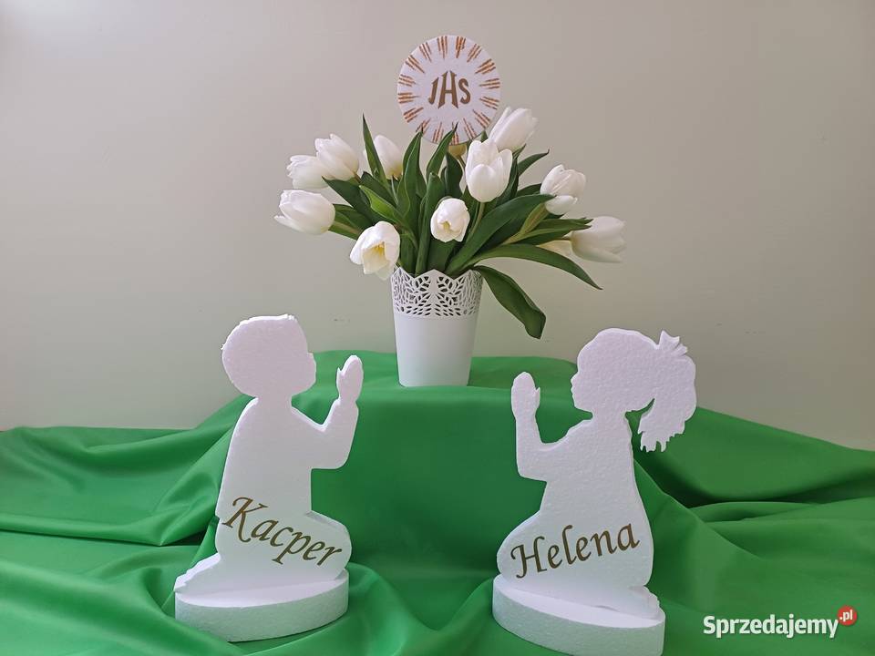 Sylwetka dzieci dekoracja Pierwsza Komunia Dobrzyca sprzedam