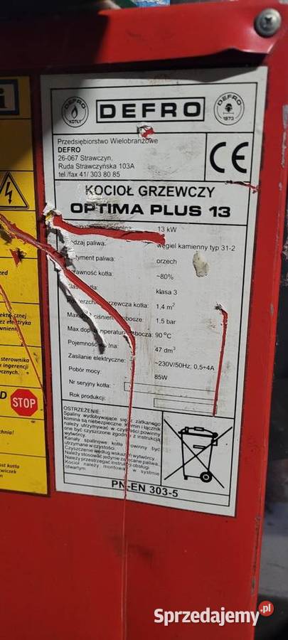 Piec co 13kw Kotły i Piece CO Brzeźnica Bychawska sprzedam