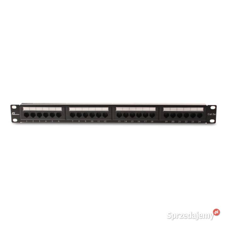 PATCH PANEL UTP CAT5E 24 PORTY PGF5EUTP24B4 Knurów