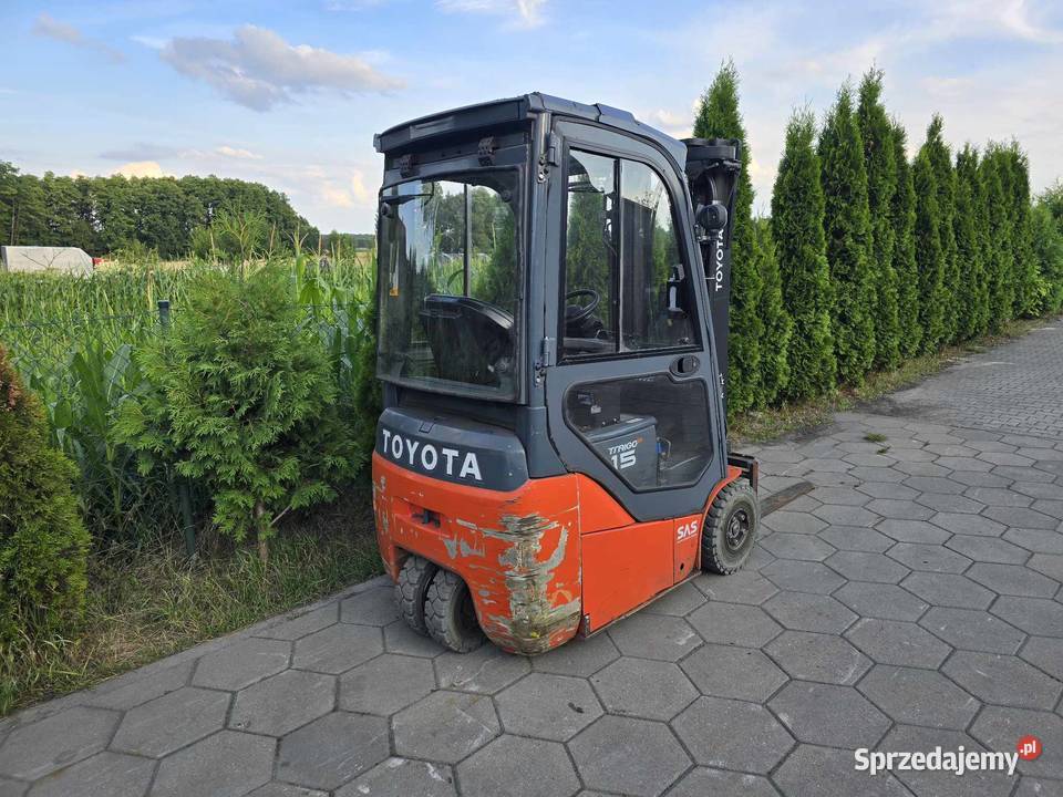 TOYOTA 8FBE15T KABINA TRIPLEX 45 m Polski salon Godziesze Małe
