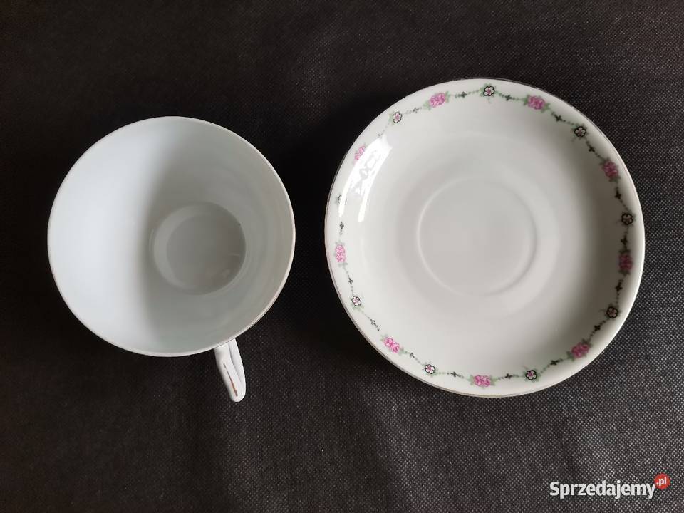 Stara przedwojenna filiżanka porcelana Giesche Katowice