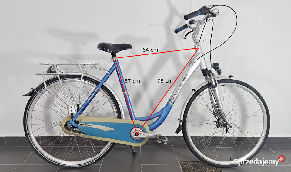 Rower Raleigh damka aluminiowy miejski do miasta